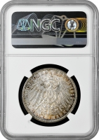 Гамбург 3 марки 1912 р. J, NGC MS64, "Вільне місто Гамбург (1871 - 1918)"