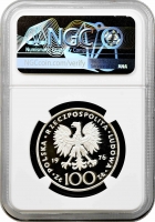 Польща 100 злотих 1976, NGC PF69 UC PROBA, "Casimir Pulaski" Top Pop