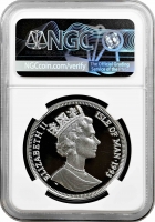 Острів Мен 1 крона 1993 р., NGC PF68 UC, "Збережемо планету Ігуанодон" Top Pop