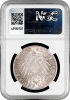Баварія 5 марок 1911 р., NGC MS66, "90 років від дня народження Луітпольда Баварського"