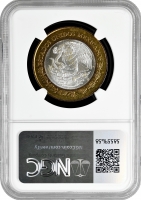 Мексика 20 песо 1994 г. Mo, NGC MS63, "Мигель Идальго (1753 - 1811)"