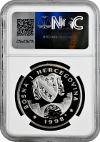 Босния и Герцеговина 10 марок 1998 г., NGC PF69 UC, "Олимпийские Игры, Сидней" Top Pop