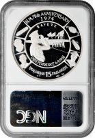 Свазиленд 15 эмалангени 1974 г., NGC PF67 UC, "75 лет со дня рождения Короля Собузы II" Top Pop