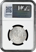 Германия - Третий рейх 5 рейхсмарок 1933 г. A, NGC MS64, "450 лет со дня рождения Мартина Лютера"