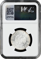 Германия - Третий рейх 5 рейхсмарок 1933 г. D, NGC MS63, "450 лет со дня рождения Мартина Лютера"