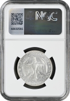 Веймарская Республика 3 рейхсмарки 1929 г. A, NGC MS62, "Объединение Вальдека и Пруссии"