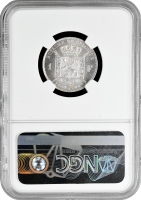 Бельгия 1 франк 1880 г., NGC MS65, "50 лет независимости"