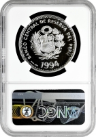 Перу 1 соль 1994 р., NGC PF69 UC, "Захист навколишнього середовища - Вікуні" Top Pop 2/0