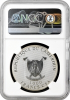 Камерун 1000 франків 2010 р., NGC PF68 UC, "Туринська плащаниця"