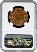 Туніс 10 сантимів 1904, NGC MS62 BN, "Французький протекторат (1890 - 1957)"