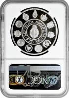 Аргентина 25 песо 2000 р., NGC PF68 UC, "Іберо-Америка - Чоловік та коні"