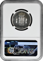 Люксембург 10 франків 1980, NGC PF68 CAM, "Великий герцог Жан (1964 - 1999)" Top Pop