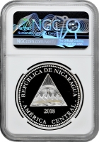 Нікарагуа 100 кордоб 2018 р., NGC PF69 UC, "Дика природа Нікарагуа - Ягуар"