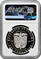 Панама 5 бальбоа 1988 р., NGC PF67 UC, "Барон Манфред фон Ріхтгофен"