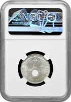 Німеччина - Третій рейх 2 рейхсмарки 1937 р. D, NGC MS63, "Нацистська Німеччина (1933 - 1945)"