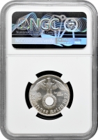 Германия - Третий рейх 2 рейхсмарки 1937 г. D, NGC MS64, "Нацистская Германия (1933 - 1945)" Top Pop