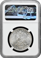 Пруссія 3 марки 1913 р. A, NGC MS63, "25 років правлінню Вільгельма II"