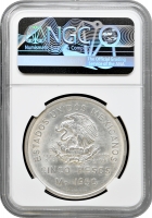 Мексика 5 песо 1950 р. Mo, NGC MS63, "Відкриття Південної залізниці"