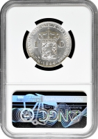 Нідерланди 1 гульден 1944 P, NGC MS63, "Королева Вільгельміна (1890 - 1948)"