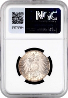 Саксонія 2 марки 1902 р. E, NGC MS66, "Смерть Альберта Саксонського"