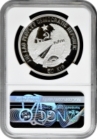 Лаос 50 кіп 1995 р., NGC PF69 UC, "Доісторичні тварини - Мегалозавр" Top Pop