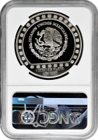Мексика 100 песо 1992 р. Mo, NGC PF69 UC, "Ацтекі - Уеуетеотль /Huehueteotl/"