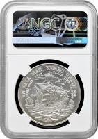 Куба срібна медаль 1987 р., NGC MS69, "Відправлення з порту Палос" Top Pop