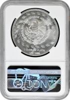Мексика 5 песо 1998 р. Mo, NGC MS65, "Кетцалькоатль"