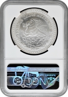 Мексика 1 онза 1997 р. Mo, NGC MS66, "Срібна інвестиційна монета "Свобода"