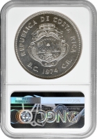 Коста-Ріка 100 колонів 1974, NGC MS66, "Охорона природи - Ламантін"10400