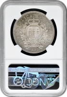 Сан-Марино 5 лір 1898 R, NGC UNC Det., "Республіка Сан-Марино (1864 - 1938)"