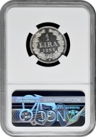 Сан-Марино 1 ліра 1898 R, NGC MS64 PL, "Республіка Сан-Марино (1864 - 1938)" Top Pop 1/0