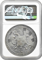 Швейцарія срібна медаль 1887 р., NGC UNC Det., "Женівський стрілецький фестиваль"