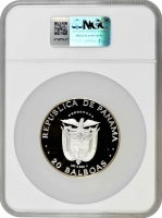 Панама 20 бальбоа 1984 FM, NGC PF69 UC, "Васко Нуньєс де Бальбоа"