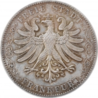Франкфурт 2 талери 1846 р., PCGS MS62, "Вільне місто Франкфурт (1807 - 1866)"
