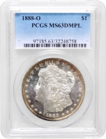 США 1 доллар 1888 г. O, PCGS MS63 DMPL, "Доллар Моргана"