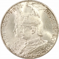 Пруссія 5 марок 1901 р. A, PCGS MS64+, "200 років Пруссії"