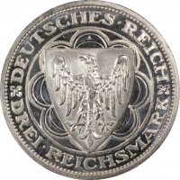 Веймарська Республіка 3 рейхсмарки 1931 р. A, PCGS PR64 DCAM, "300-ті роковини руйнування Магдебурга"