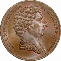 Швеція 1/2 скілінга 1832, PCGS MS65 BN, "Король Карл XIV Юхан (1818 - 1844)" Top Pop 2/0