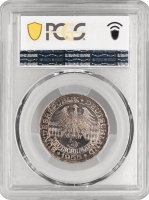 Німеччина - ФРН 5 марок 1955 р. G, PCGS MS65, "300 років від дня народження Людвіга фон Бадена"