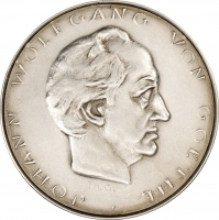 Веймарська Республіка Медаль 1932 р., PCGS SP62, "Іоганн Вольфганг фон Гете"