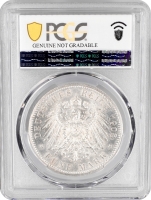 Саксен-Веймар-Ейзенах 5 марок 1908 р., PCGS UNC Det., "350 років Йєнському університету"