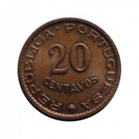 Ангола 20 сентаво 1962 г., UNC, 'Португальская колония (1921 - 1974)'