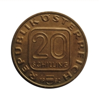 Австрия 20 шиллингов 1982 г., UNC, '250 лет со дня рождения Йозефа Гайдна'