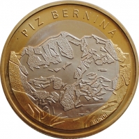 Швейцария 10 франков 2006 г., UNC, 'Гора Пиц Бернина'