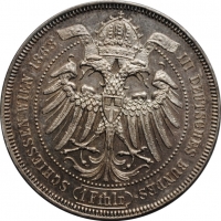 Австрия 1 талер 1868 г., XF-UNC, 'Третий немецкий стрелковый фестиваль'