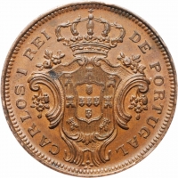 Азорские острова 10 рейсов 1901, AU, "Португальская Администрация (1848 - 1901)"