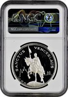 Чехословакия 10 дукатов 1968, NGC PF67 UC, "Александр Дубчек - Правда побеждает"